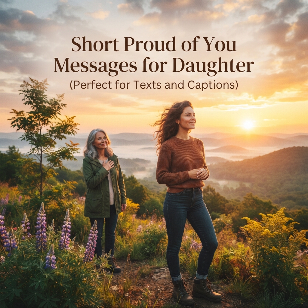 Short Proud of You Messages for Daughter (Perfect for Texts and Captions)