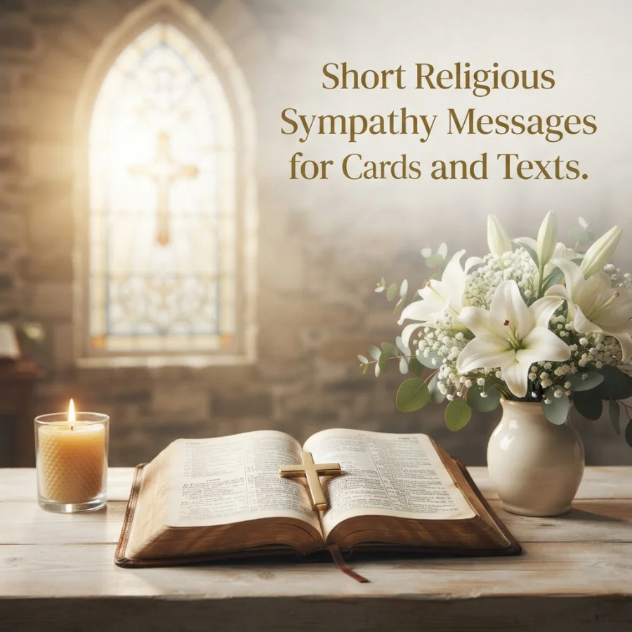 Short Religious Sympathy Messages for Cards and Texts