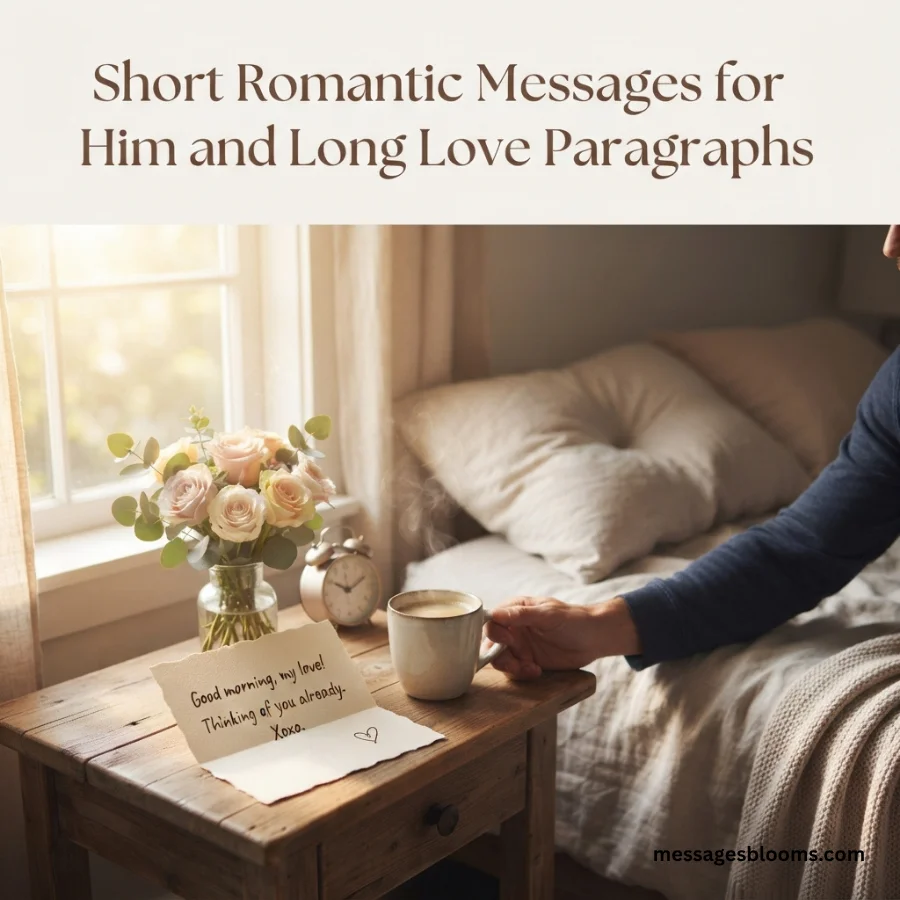 Short Romantic Messages for Him and Long Love Paragraphs