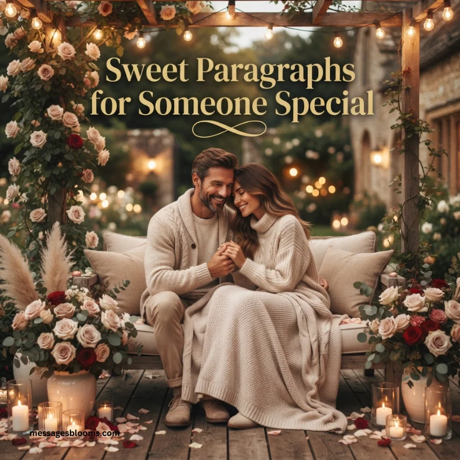 Sweet Paragraphs for Someone Special