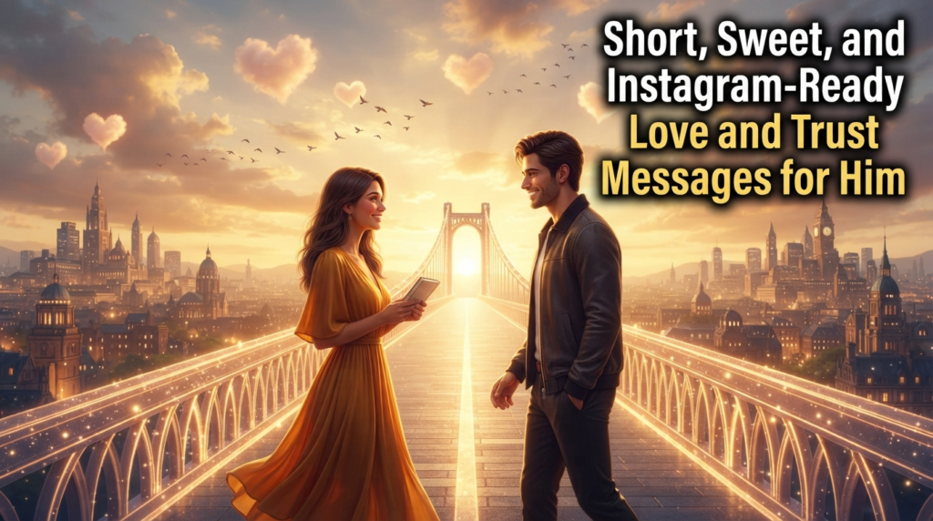 Short, Sweet, and Instagram-Ready Love and Trust Messages for Him