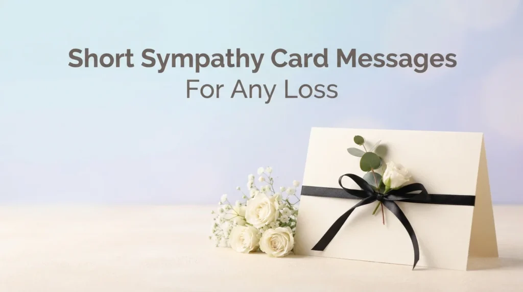 Short Sympathy Card Messages for Any Loss