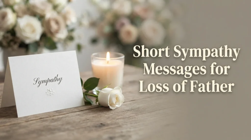 Short Sympathy Messages for Loss of Father