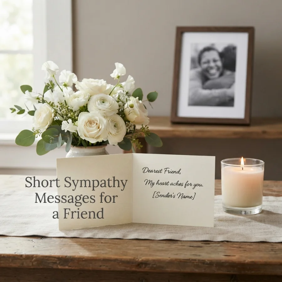 Short Sympathy Messages for a Friend