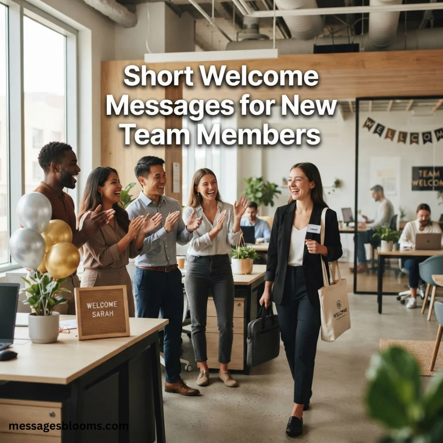 Short Welcome Messages for New Team Members