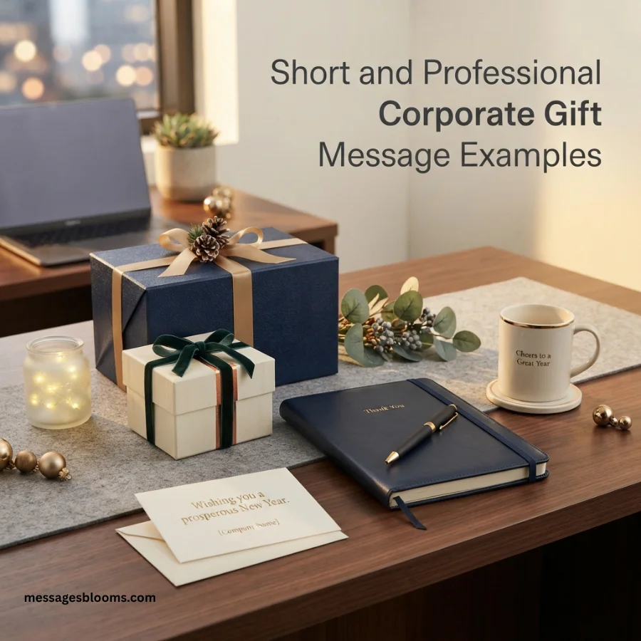 Short and Professional Corporate Gift Message Examples