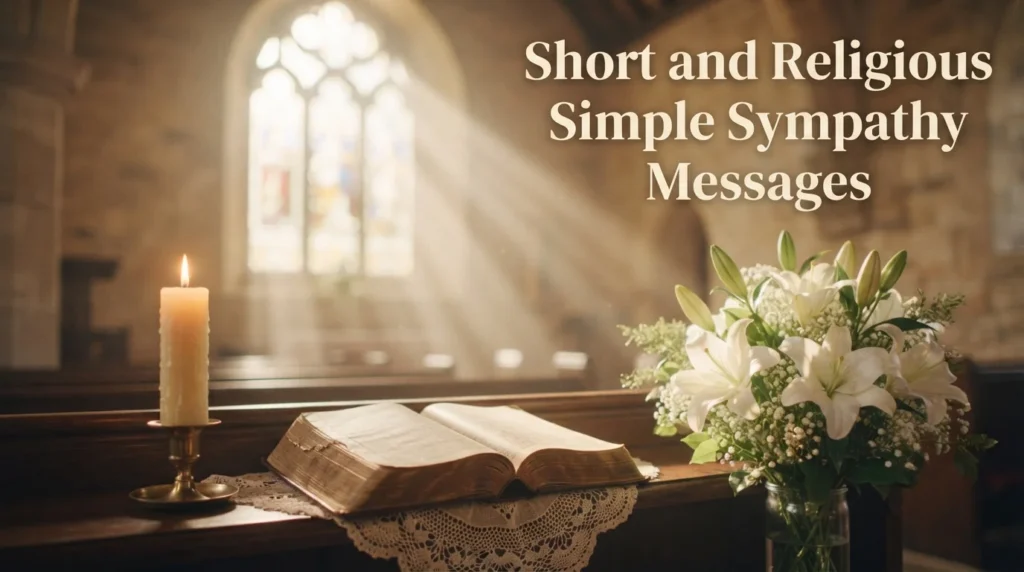 Short and Religious Simple Sympathy Messages