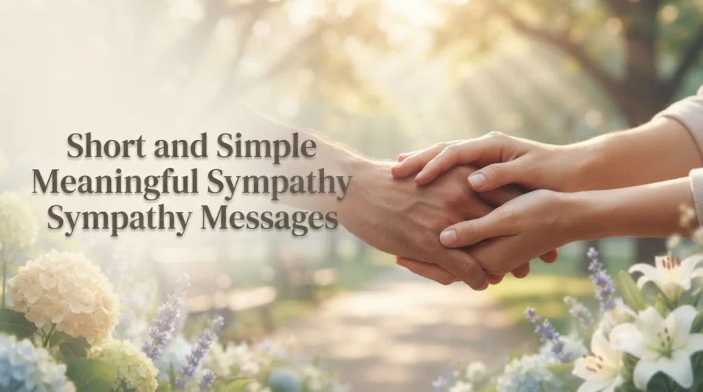 Short and Simple Meaningful Sympathy Messages
