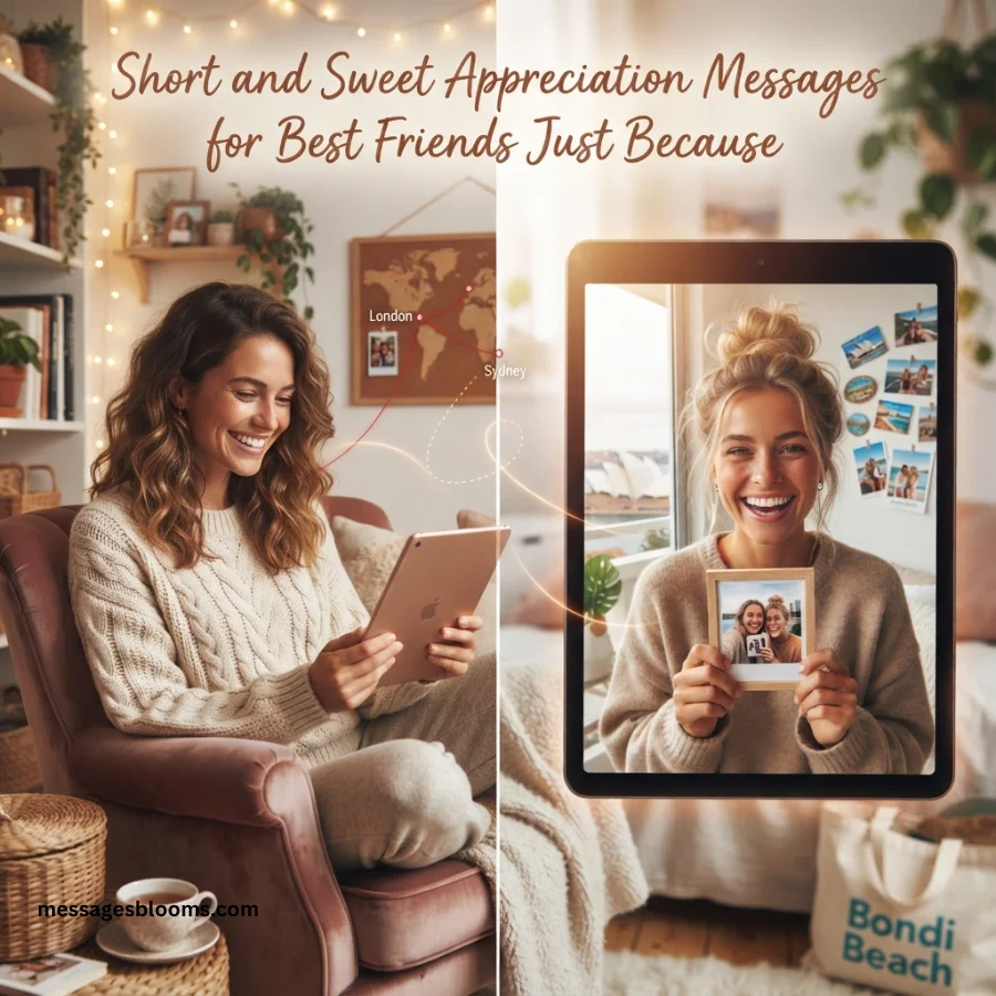 Short and Sweet Appreciation Messages for Best Friends Just Because