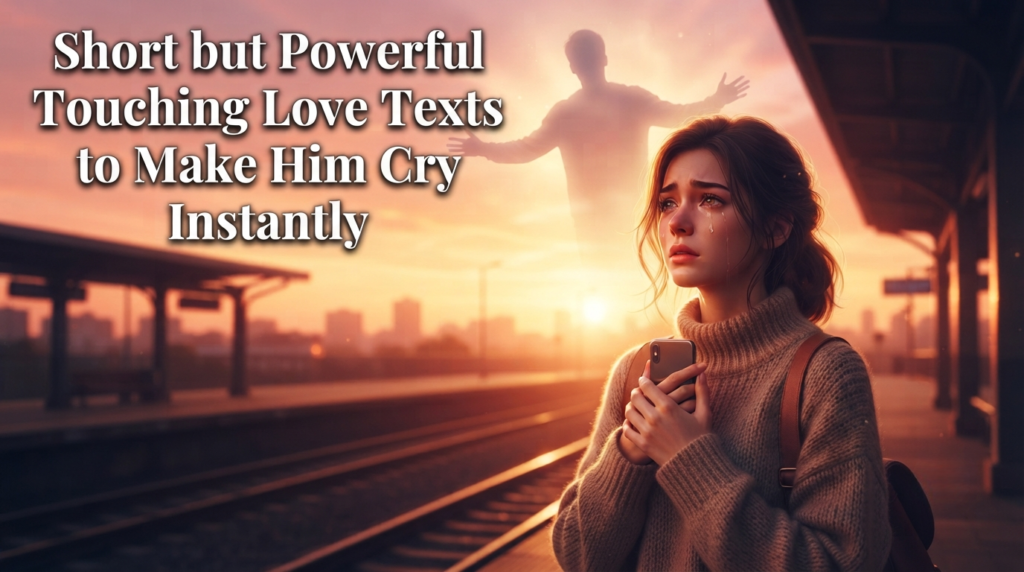 Short but Powerful Touching Love Texts to Make Him Cry Instantly