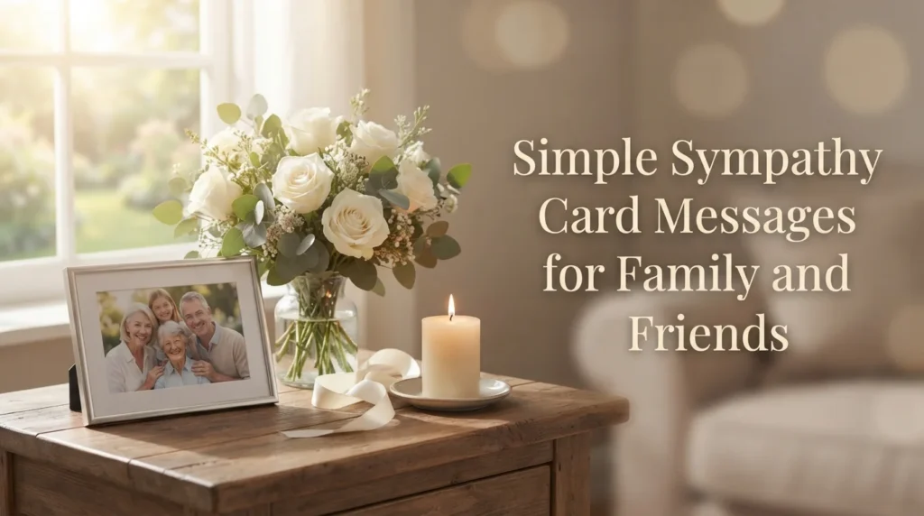 Simple Sympathy Card Messages for Family and Friends