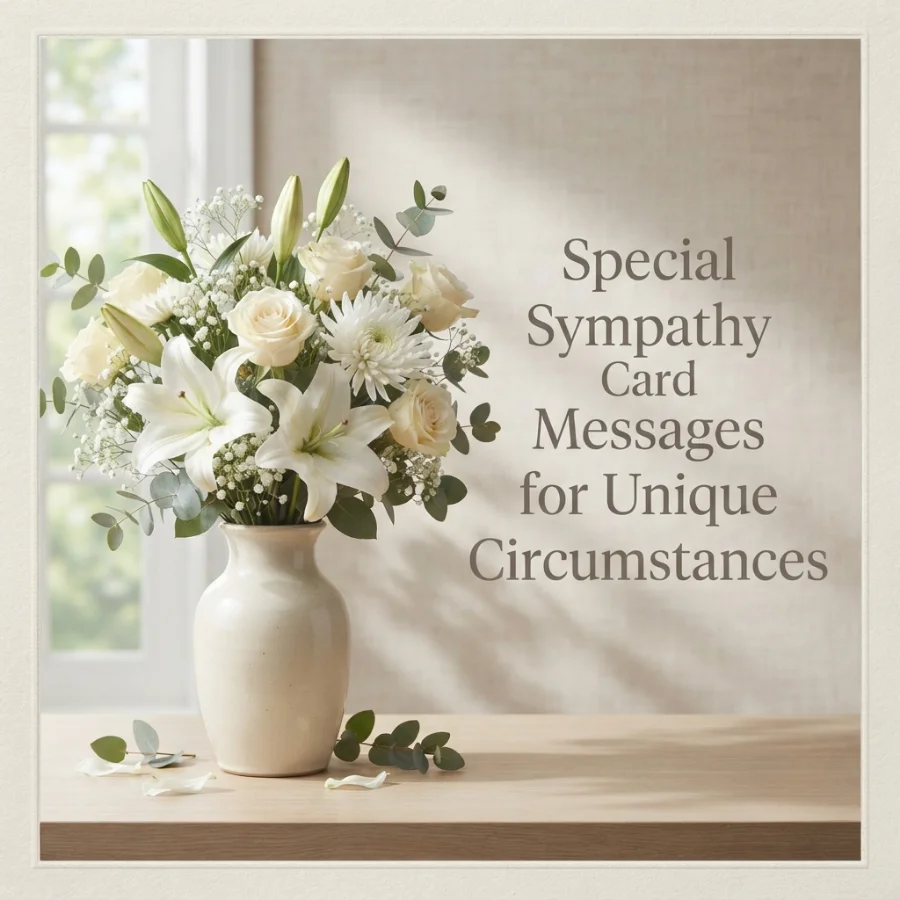 Special Sympathy Card Messages for Unique Circumstances