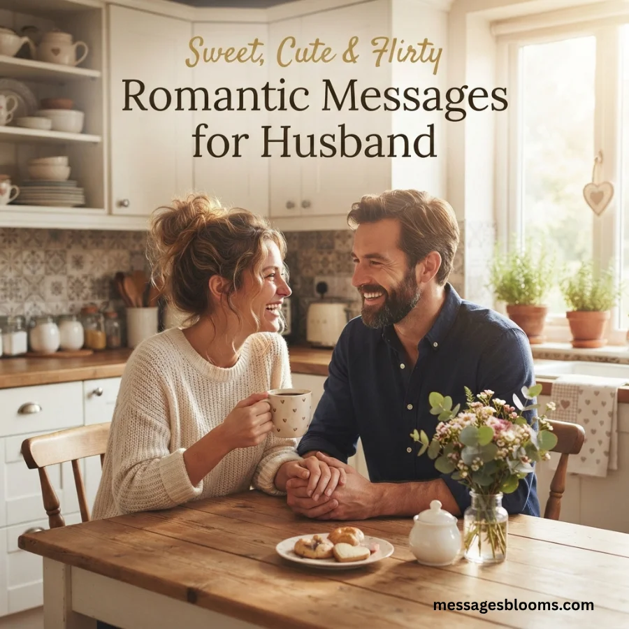 Sweet, Cute & Flirty Romantic Messages for Husband