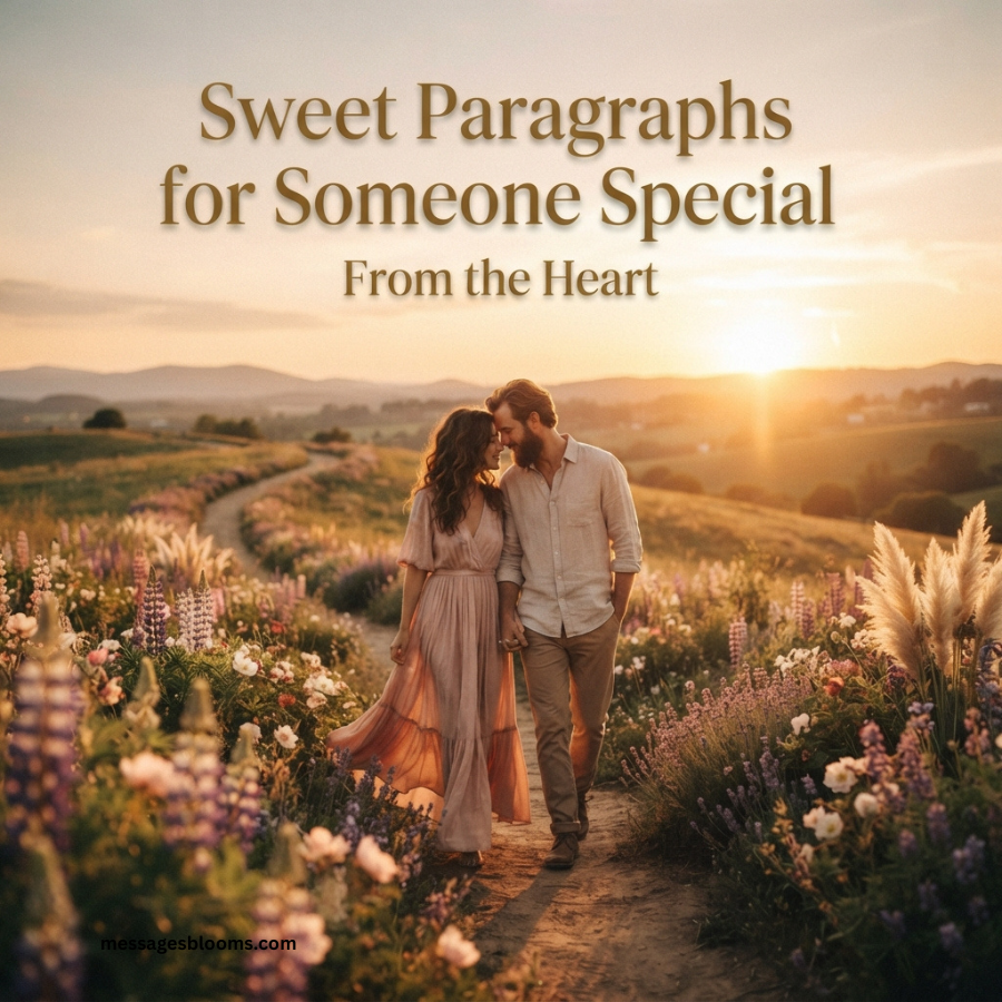 Sweet Paragraphs for Someone Special ,From the Heart