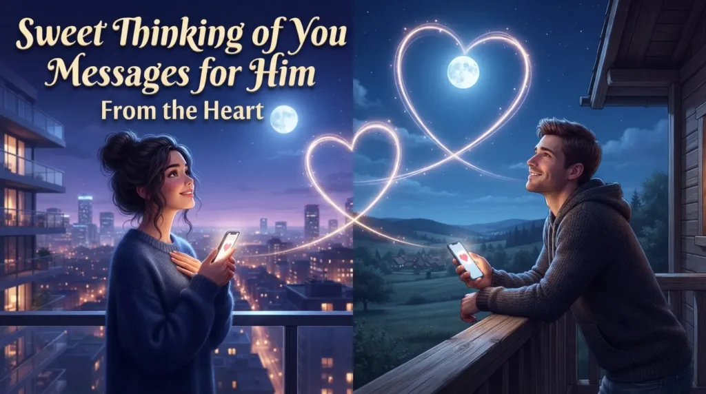 Sweet Thinking of You Messages for Him From the Heart