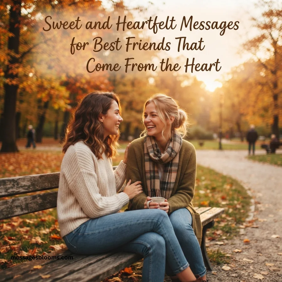 Sweet and Heartfelt Messages for Best Friends That Come From the Heart