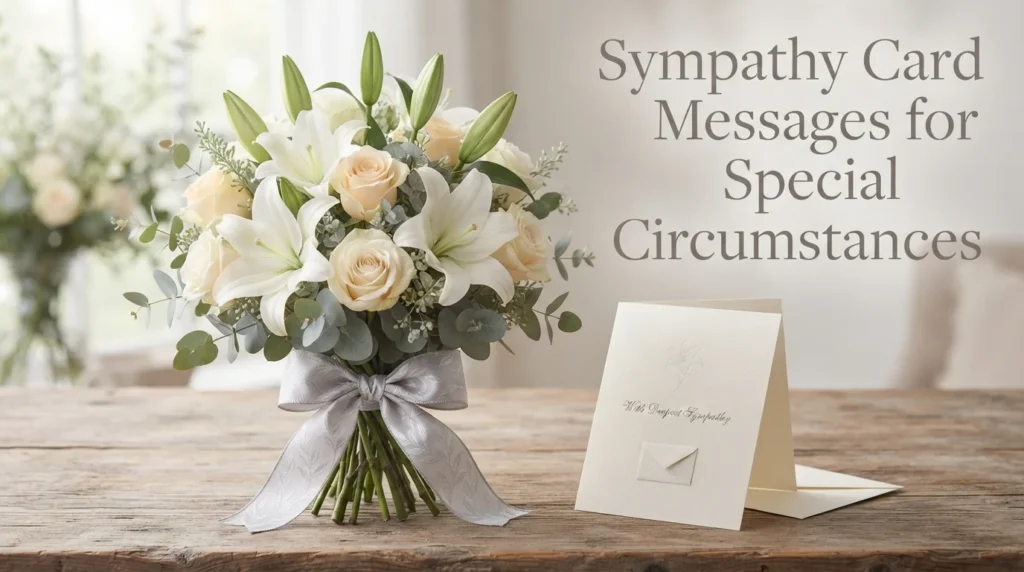 Sympathy Card Messages for Special Circumstances
