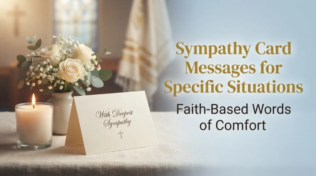 Sympathy Card Messages for Specific Situations