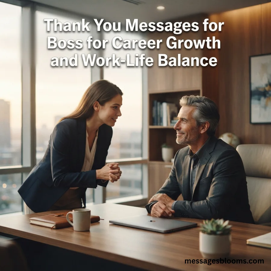 Thank You Messages for Boss for Career Growth and Work-Life Balance