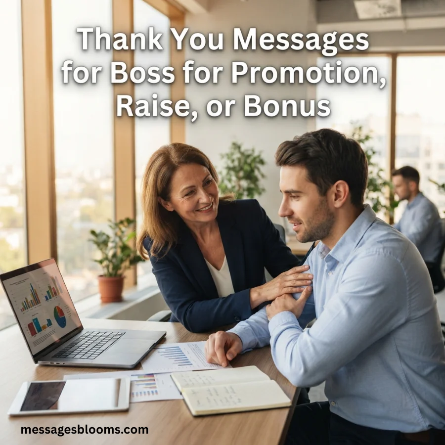 Thank You Messages for Boss for Promotion, Raise, or Bonus