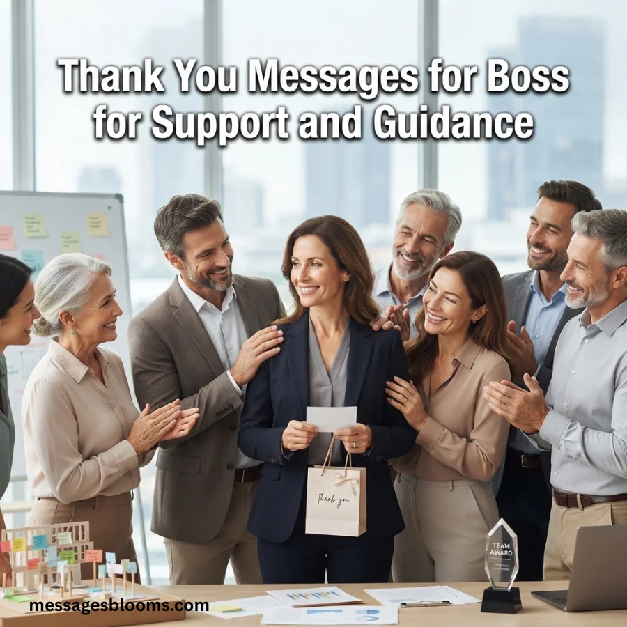 Thank You Messages for Boss for Support and Guidance
