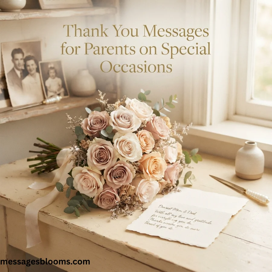 Thank You Messages for Parents on Special Occasions