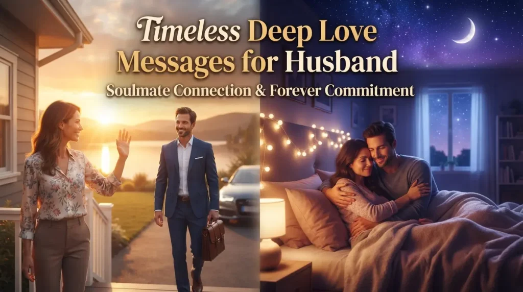Timeless Deep Love Messages for Husband Soulmate Connection & Forever Commitment