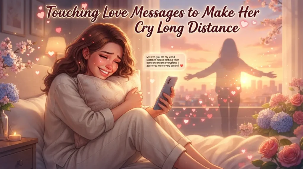 Touching Love Messages to Make Her Cry Long Distance 