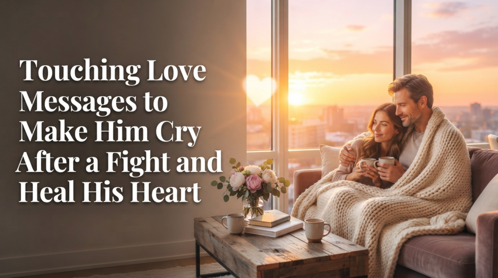 Touching Love Messages to Make Him Cry After a Fight and Heal His Heart