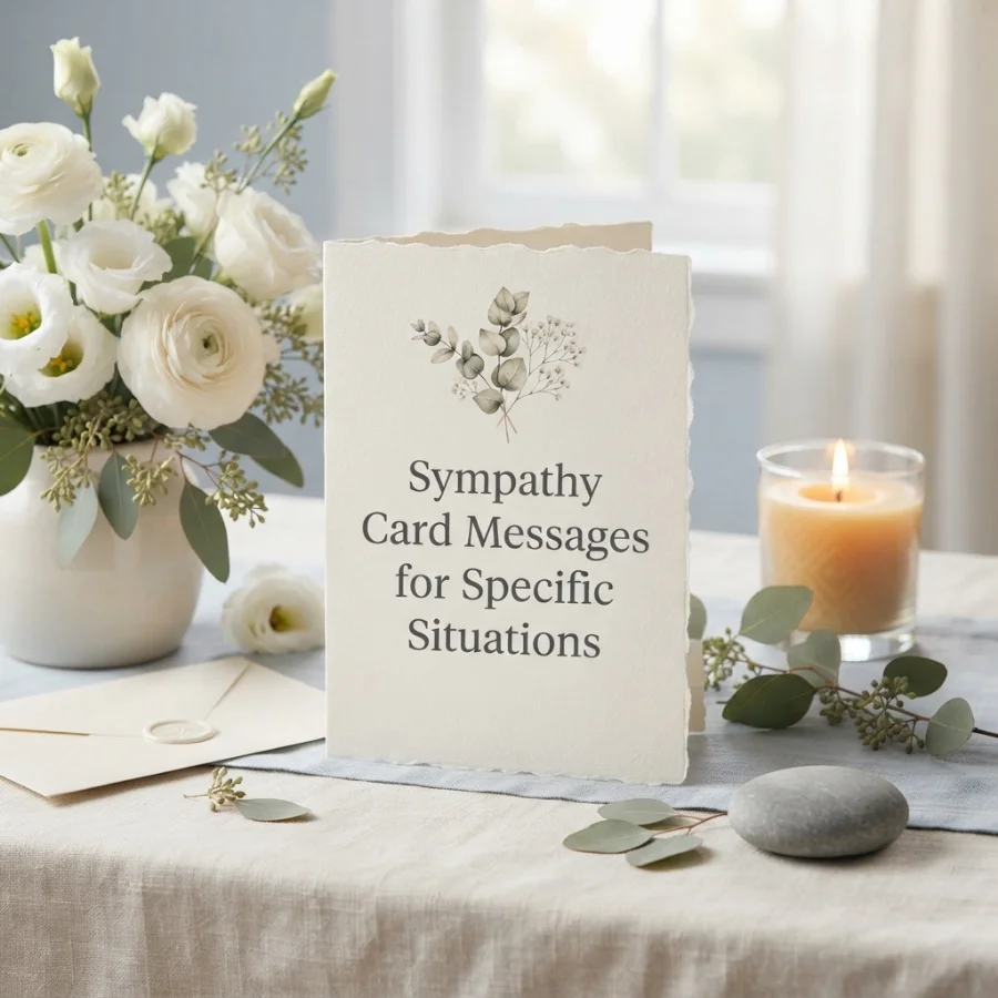 Sympathy Card Messages for Specific Situations