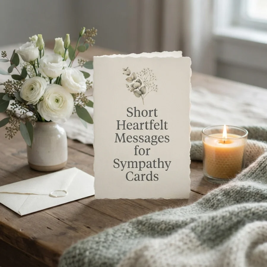 Short Heartfelt Messages for Sympathy Cards