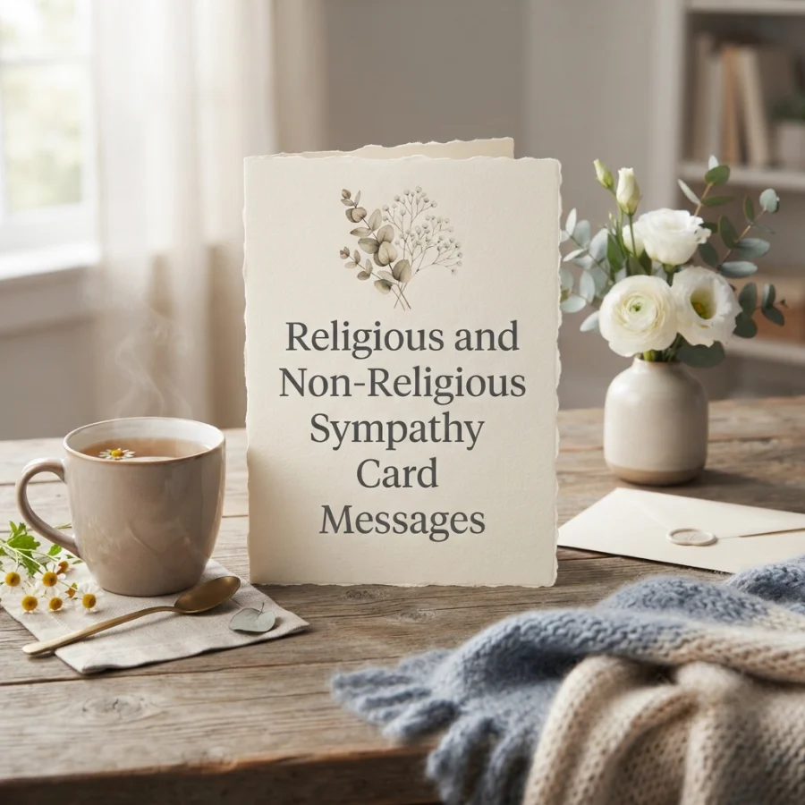 Religious and Non-Religious Sympathy Card Messages
