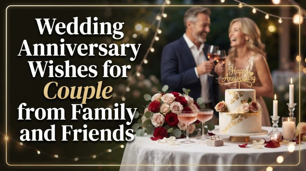 Wedding Anniversary Wishes for Couple from Family and Friends