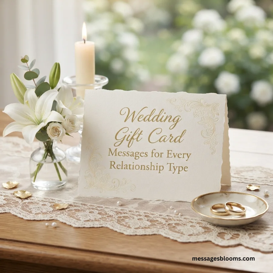 Wedding Gift Card Messages for Every Relationship Type