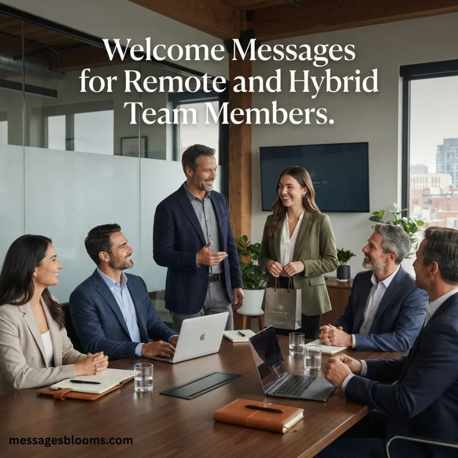 Welcome Messages for Remote and Hybrid Team Members