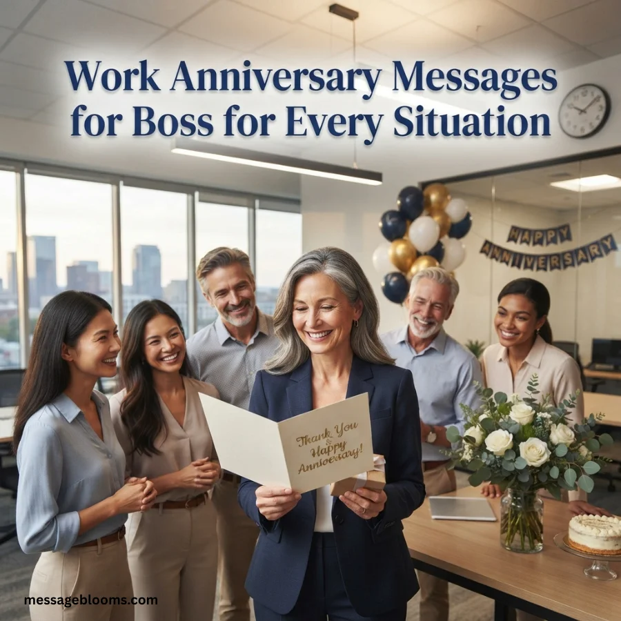 Work Anniversary Messages for Boss for Every Situation