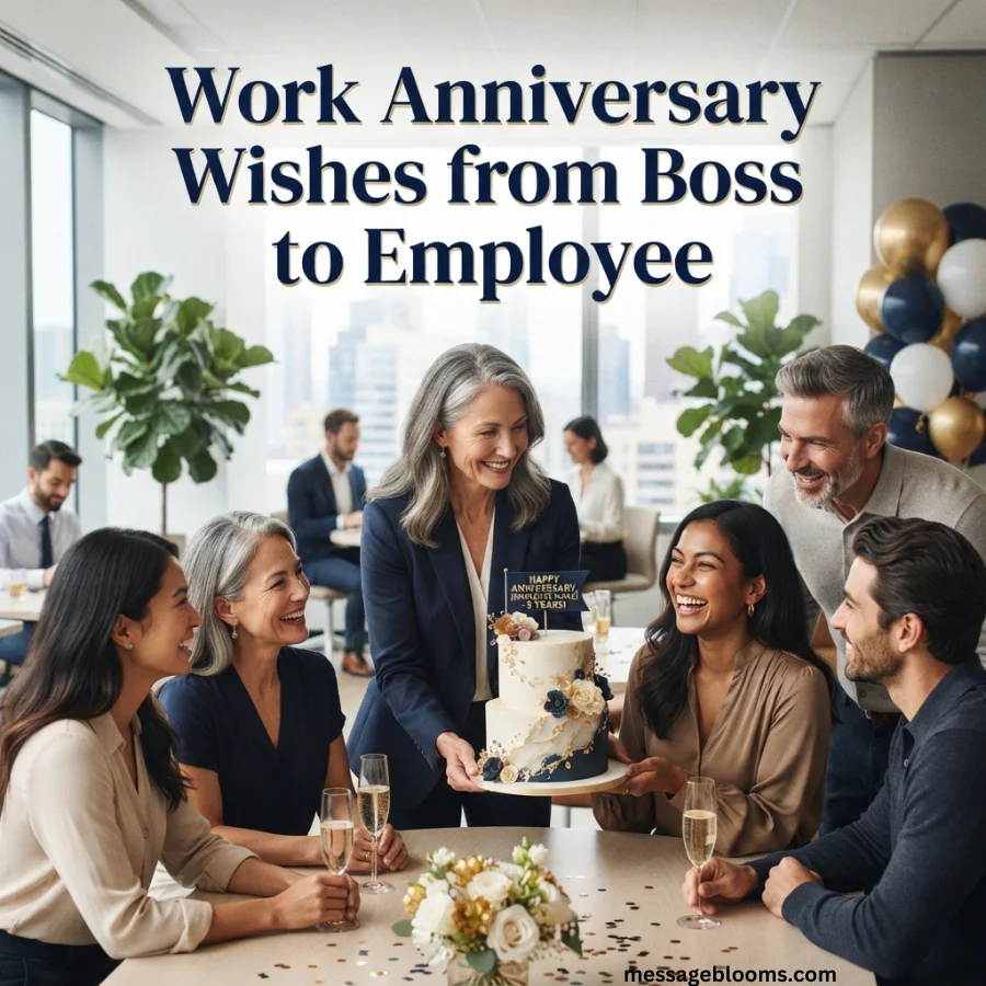 Work Anniversary Wishes from Boss to Employee