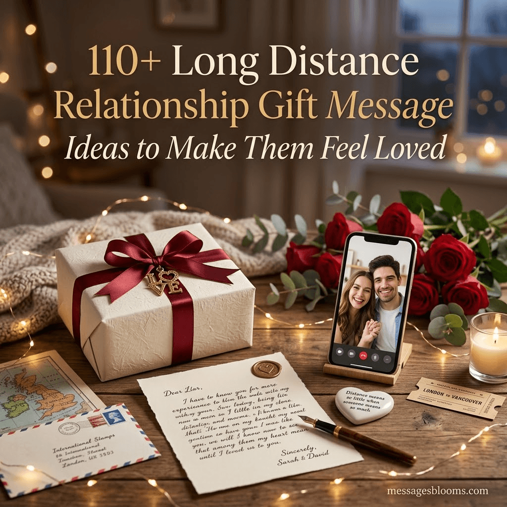 110+ Long Distance Relationship Gift Message Ideas to Make Them Feel Loved