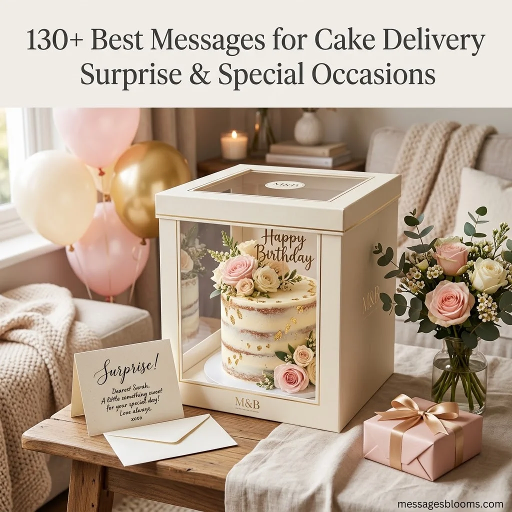 130+ Best Messages for Cake Delivery Surprise & Special Occasions