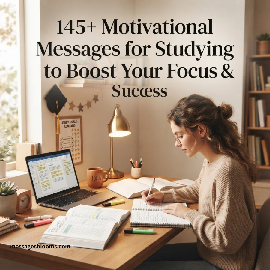145+ Motivational Messages for Studying to Boost Your Focus & Success