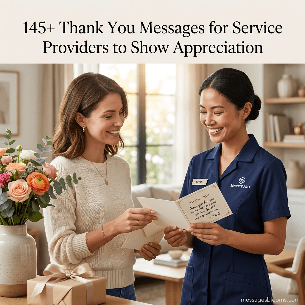 145+ Thank You Messages for Service Providers to Show Appreciation 145+ Thank You Messages for Service Providers to Show Appreciation