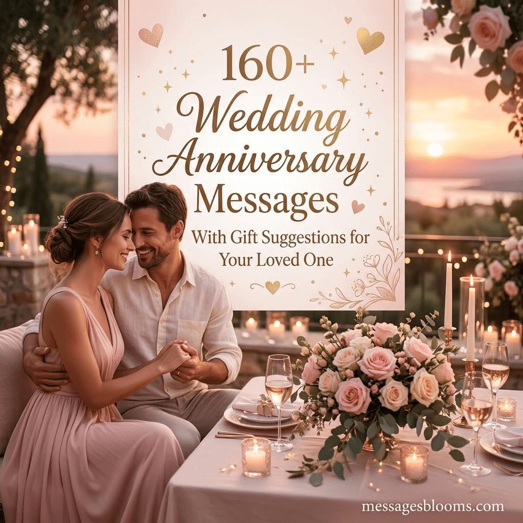 160+ Wedding Anniversary Messages With Gift Suggestions for Your Loved One