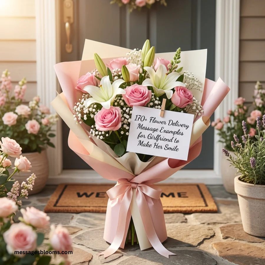 170+ Flower Delivery Message Examples for Girlfriend to Make Her Smile