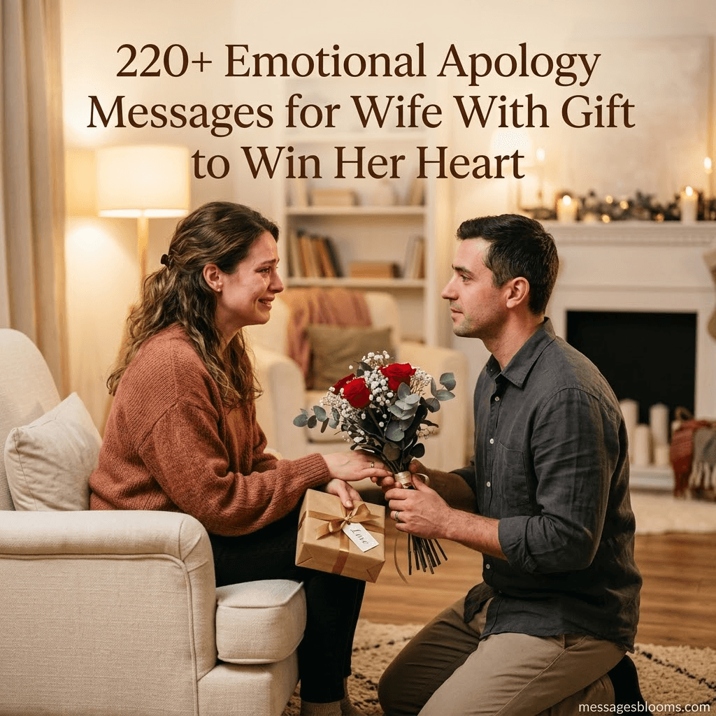 220+ Emotional Apology Messages for Wife With Gift to Win Her Heart