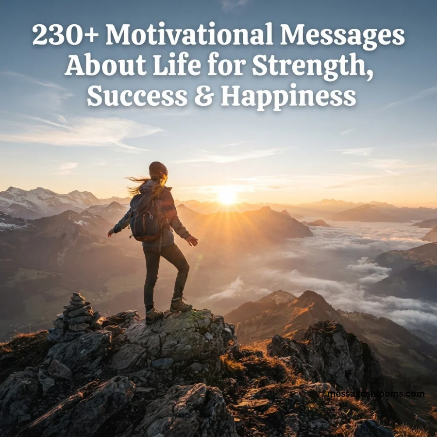 230+ Motivational Messages About Life for Strength, Success & Happiness