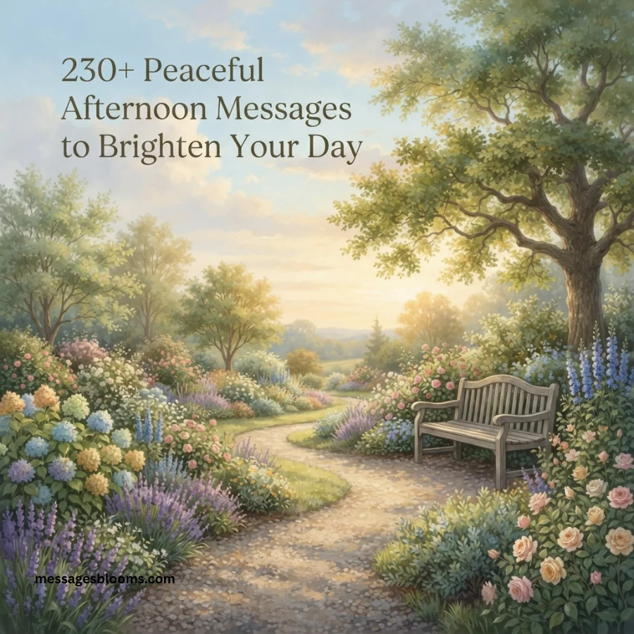 230+ Peaceful Afternoon Messages to Brighten Your Day