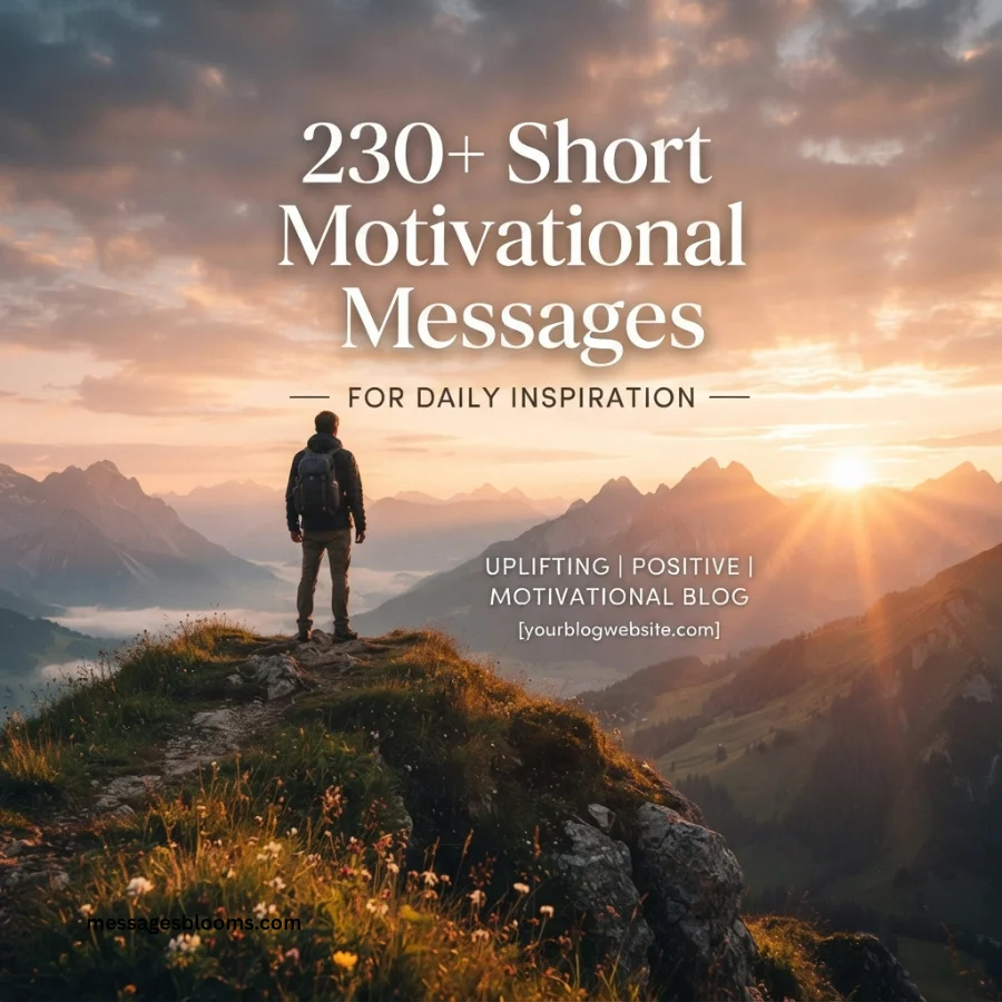 230+ Short Motivational Messages for Daily Inspiration
