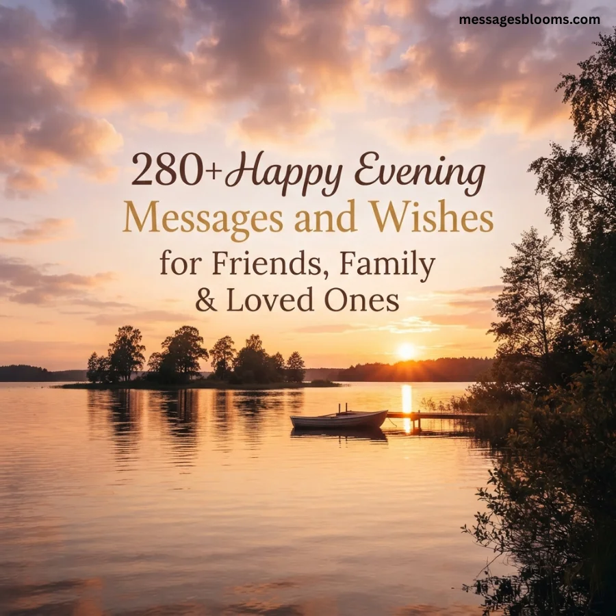 280+ Happy Evening Messages and Wishes for Friends, Family & Loved Ones