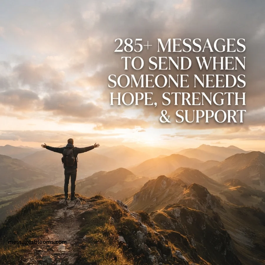 285+ Messages to Send When Someone Needs Hope, Strength & Support