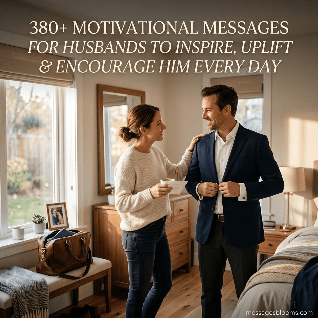 380+ Motivational Messages for Husbands to Inspire, Uplift & Encourage Him Every Day